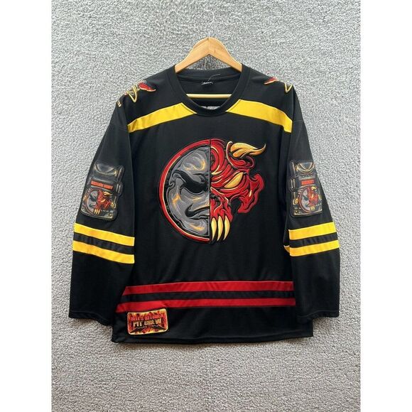 Authentic Mobstyle Hells Kitchen Pit Crew Bukshot Turncoat Dirty Jersey Sz Large